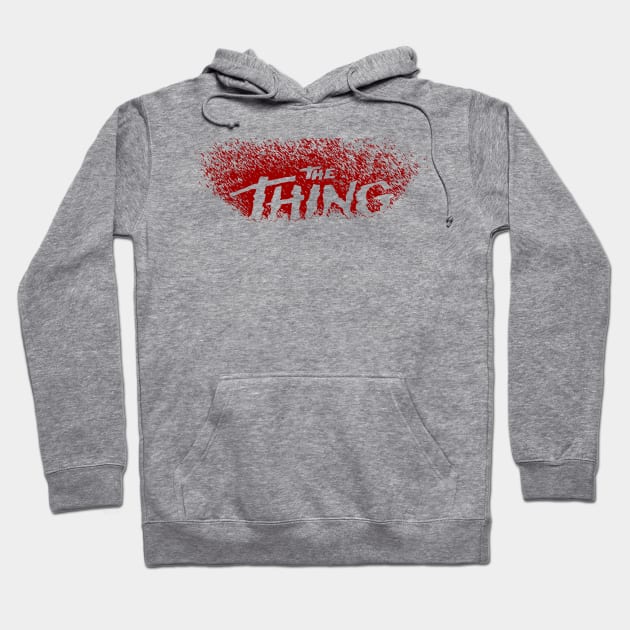 The Thing - Red Blood Title Hoodie by MalcolmDesigns